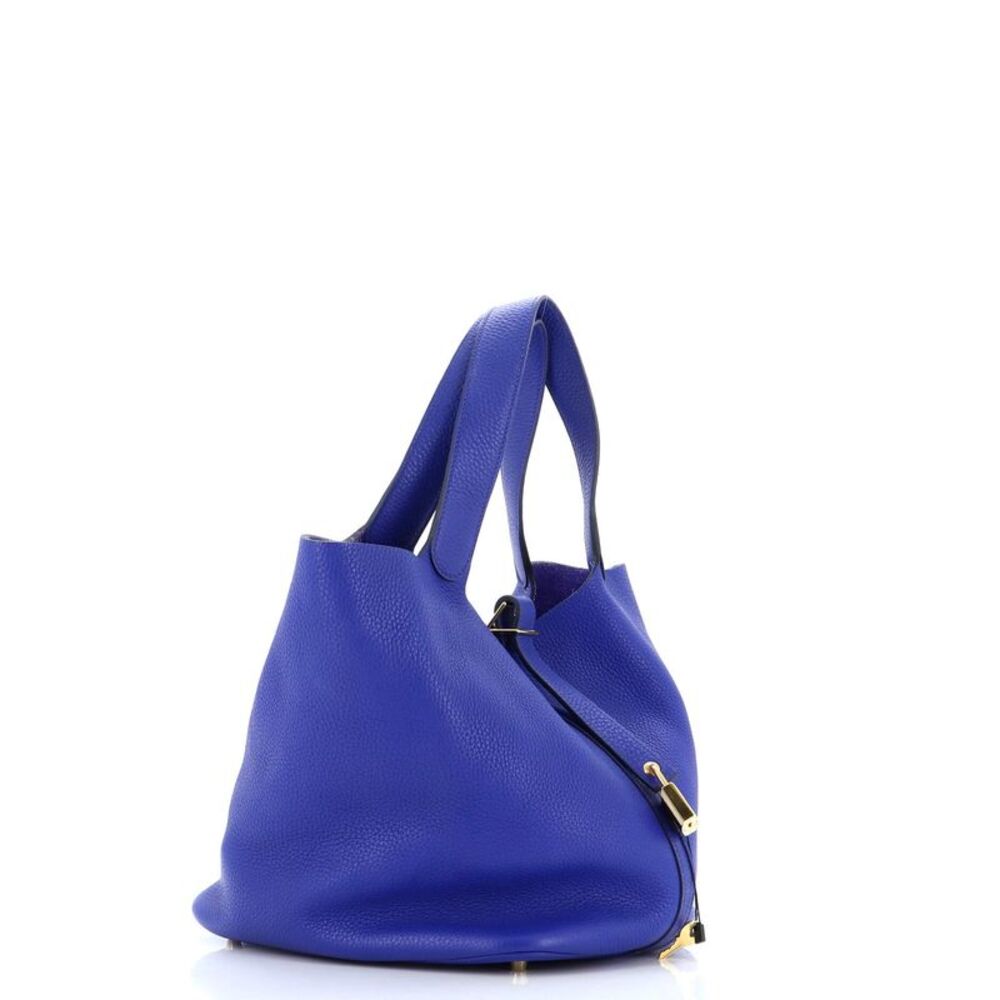 Hermes Picotin Lock Bag Clemence GM Blue - Picture 2 of 9